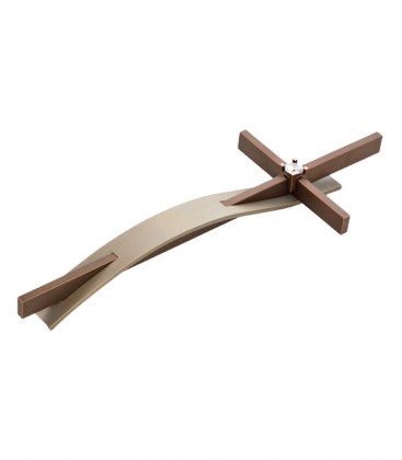 Kreuz 51113 Bronze - Marone Weiß