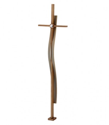 Standkreuz 51212 Bronze - Marone Weiß